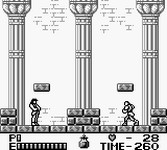 une photo d'Ã©cran de Castlevania 2 - Belmont s Revenge sur Nintendo Game Boy